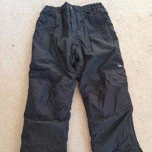 Lands End Squall Snow Pants 8 Husky Black